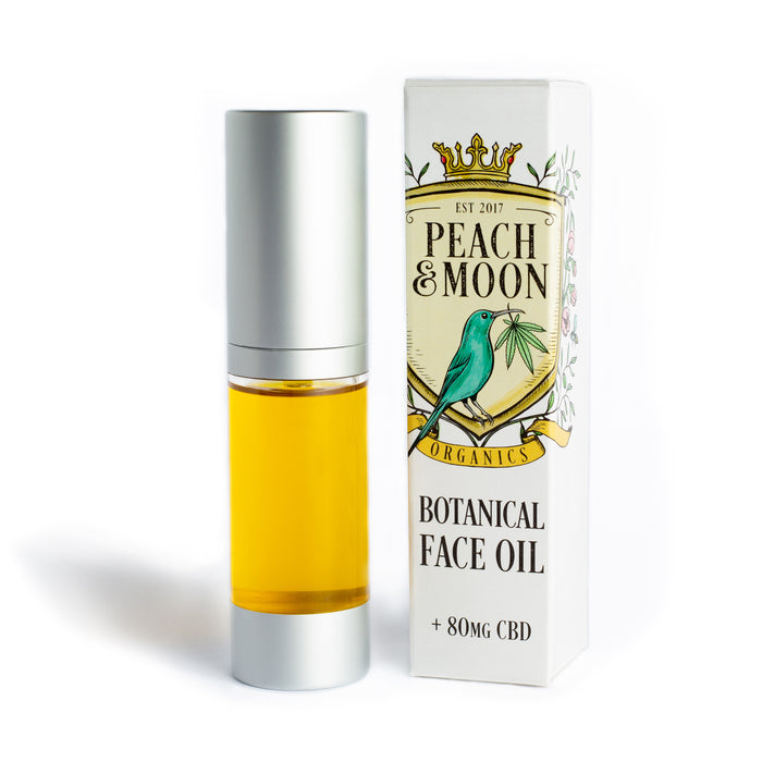 Botanical Face Oil with CBD - Peach & Moon Organics